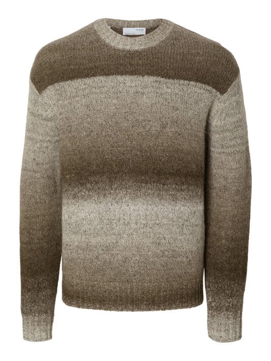 Relaxed Knit Crew Neck - Chinchilla