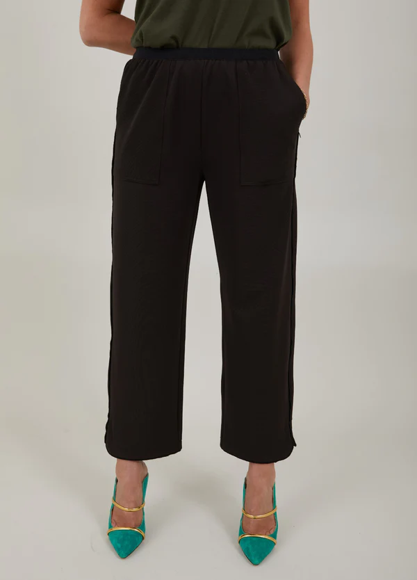 Wide Leg Trousers - Brown Bear