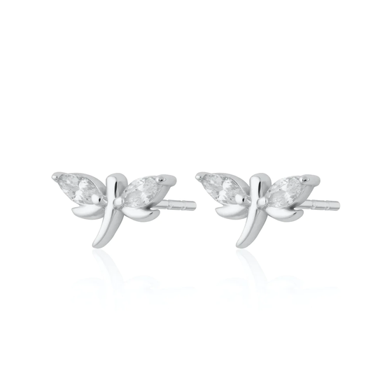 Dragonfly Stud Earrings - Sterling Silver