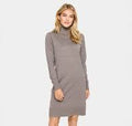 Mila Roll Neck Dress - Grey