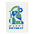 Art Deco Drink Birthday Card
