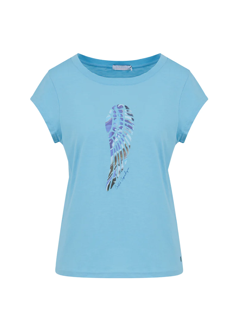 Flow Wing Tee - Coastal Blue