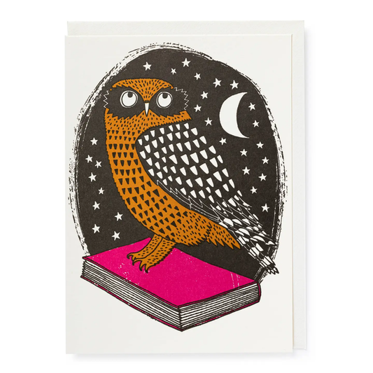 Bookshop Owl Card
