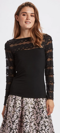 NUALBA BLOUSE - Caviar