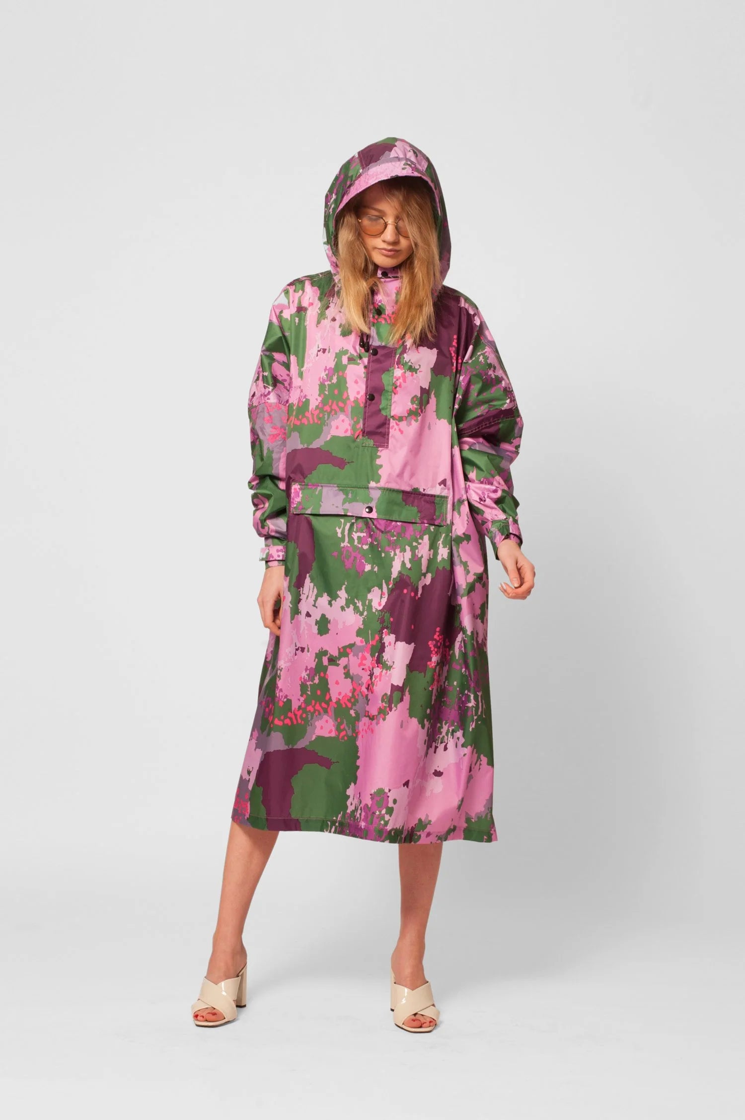 Digital Spring Camo Adult Poncho