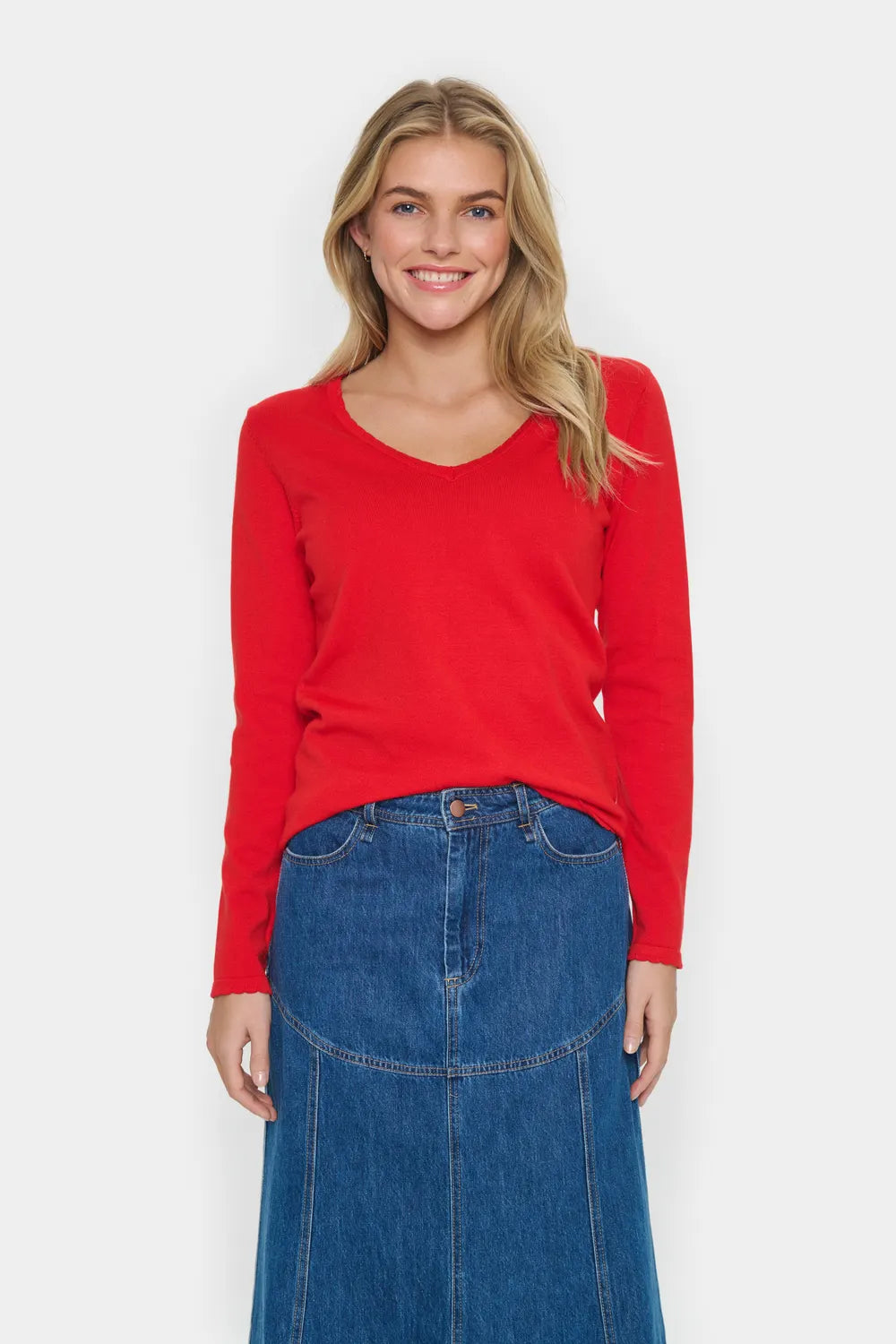 MilaSZ LS V-Neck Pullover