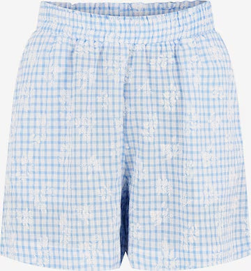 Yassimmi High Waisted Shorts - Blue Checks