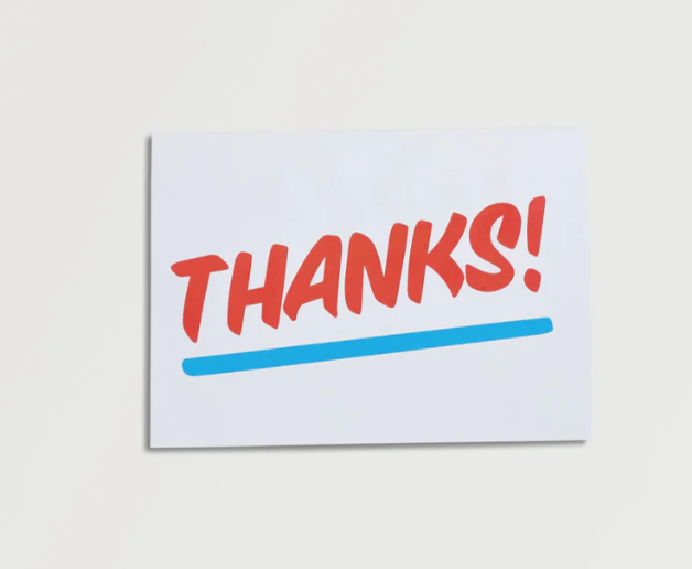 Really Big Thanks Card