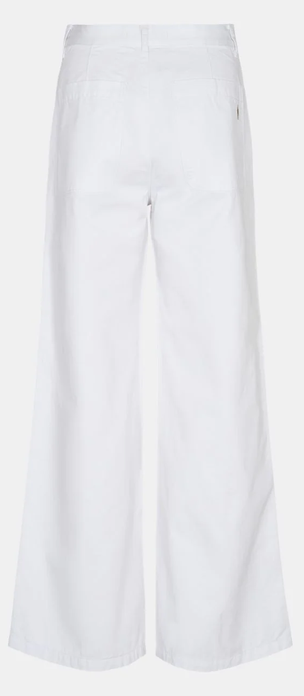 White Wide Leg Trousers