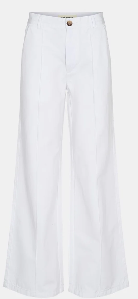 White Wide Leg Trousers