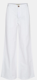 White Wide Leg Trousers