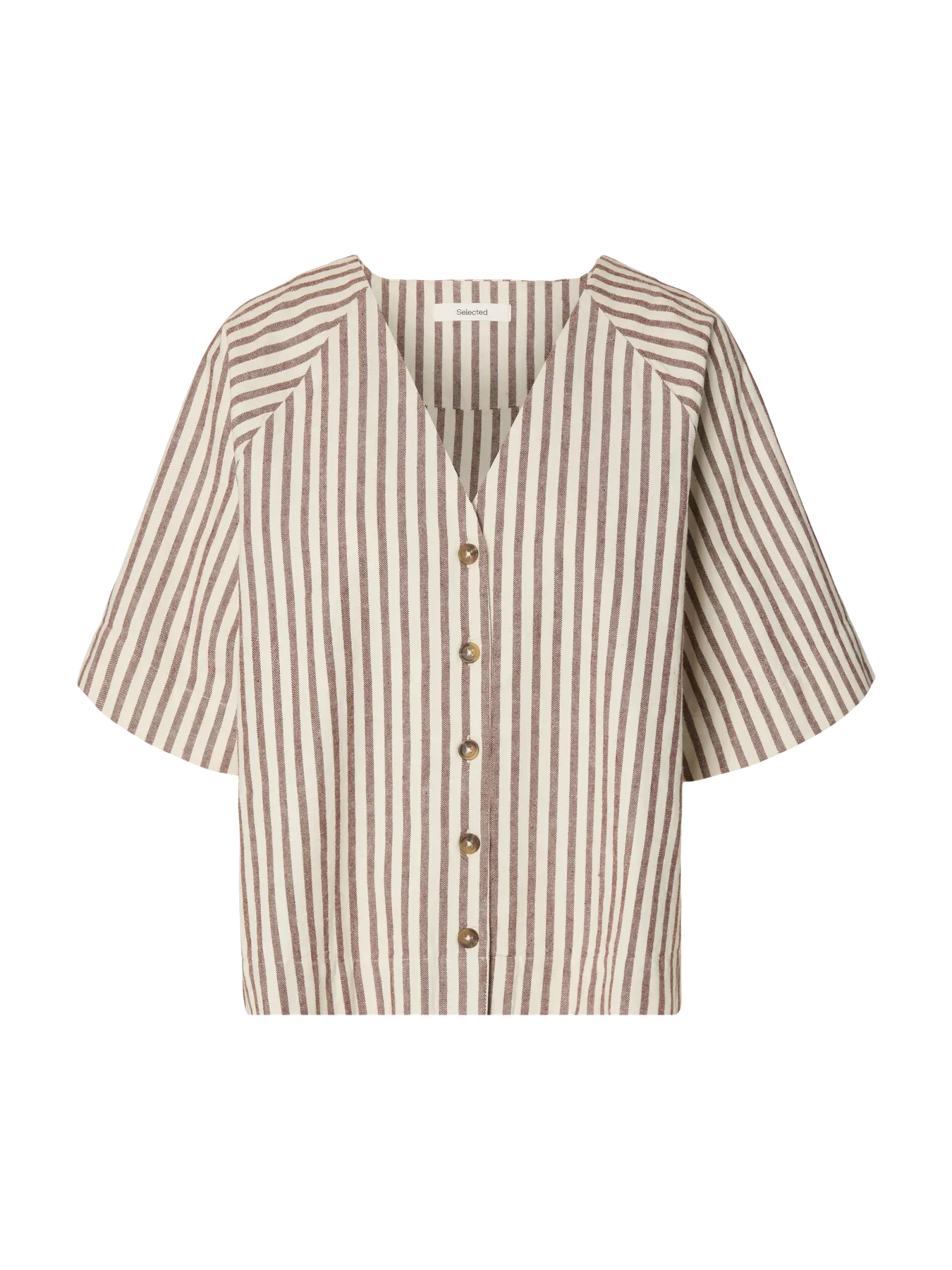 SLFJOHANNE RELAXED 2/4 SHIRT