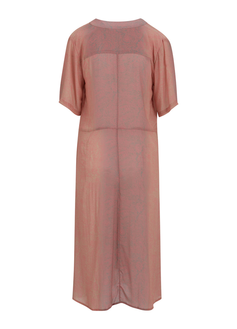 Dress With Faded Paisley Print