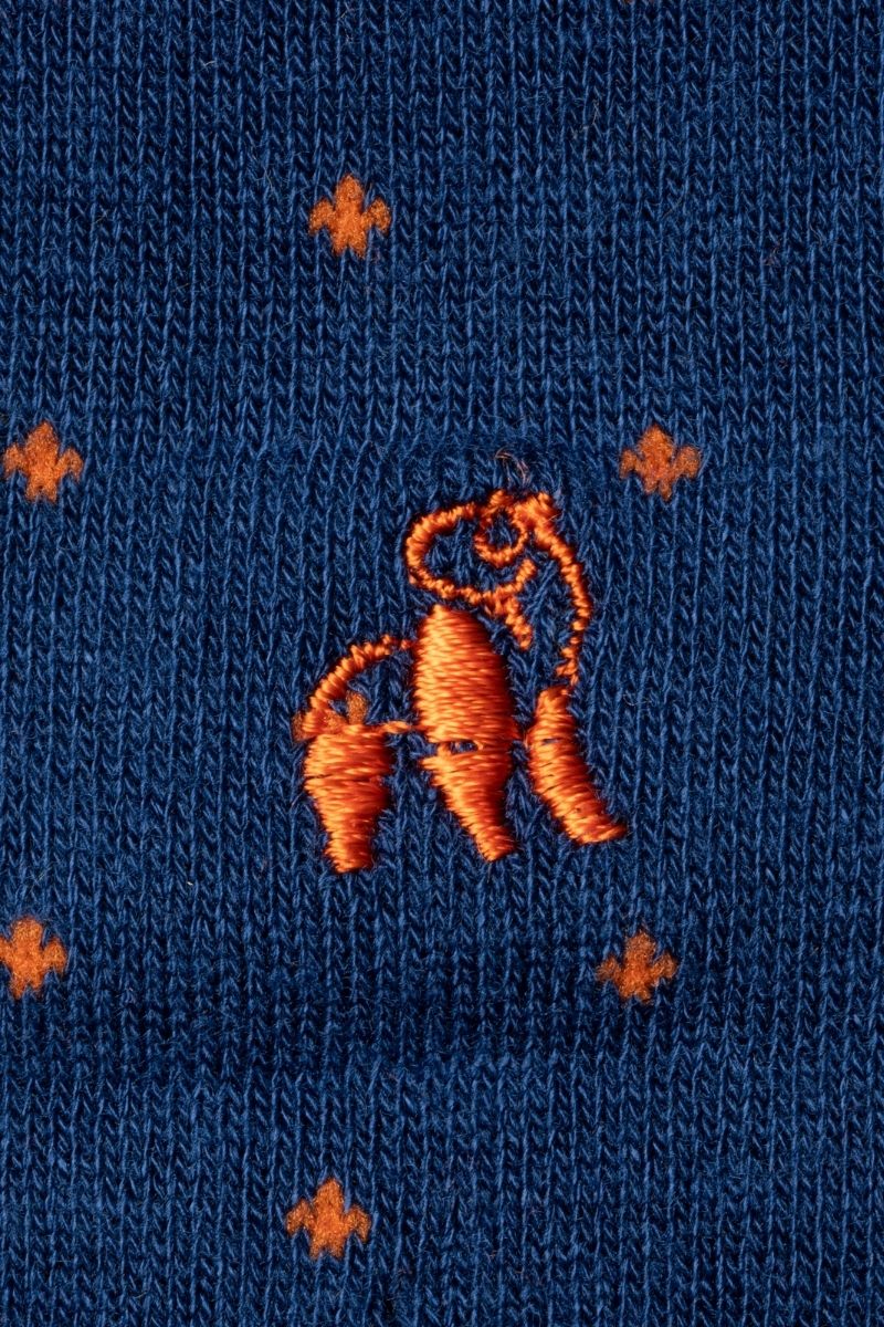 Spotted Orange Bamboo Socks