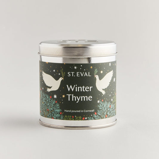 Winter Thyme Christmas Tin Candle