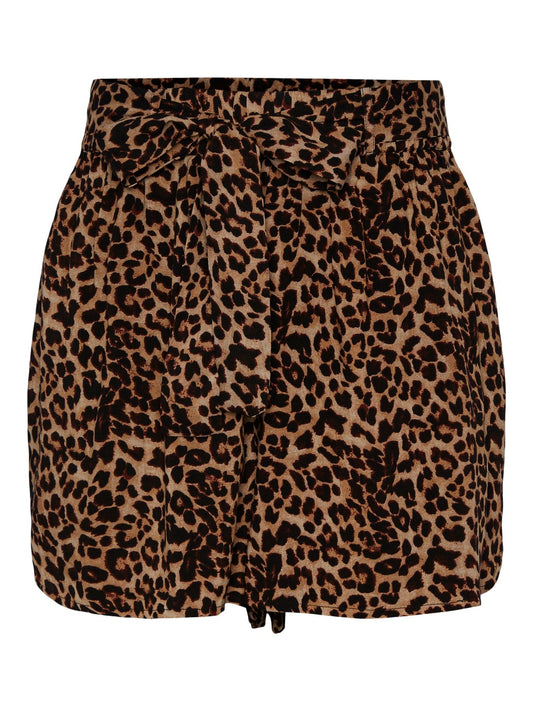 Pcnya High Waisted Shorts - Leopard Print