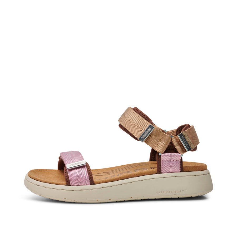 Line Sandals - multi rose