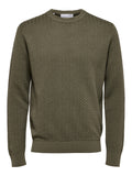 SLHCHRIS LS KNIT CREW NECK