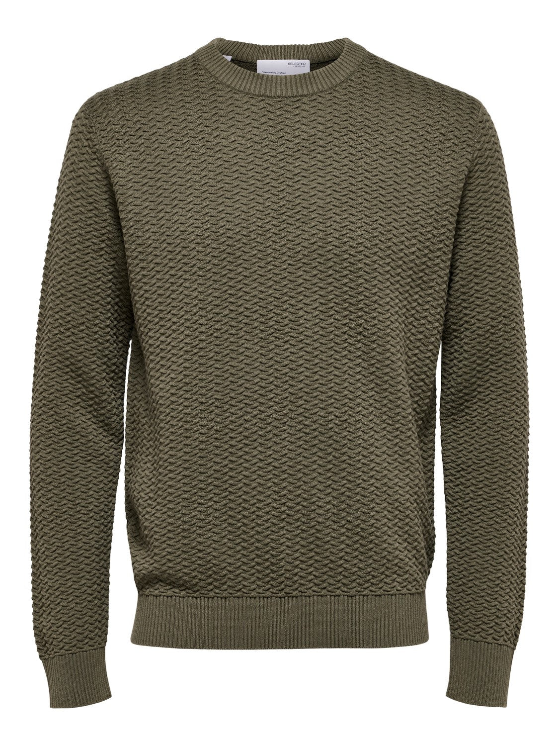 SLHCHRIS LS KNIT CREW NECK