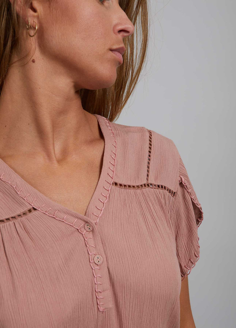 Dress With Faded Paisley Print