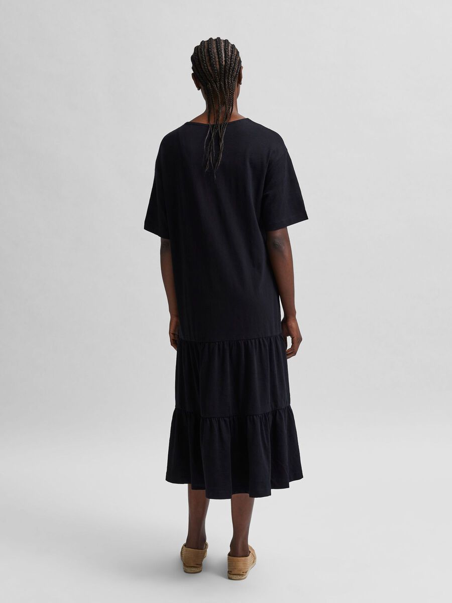 2/4 Midi Dress - Black