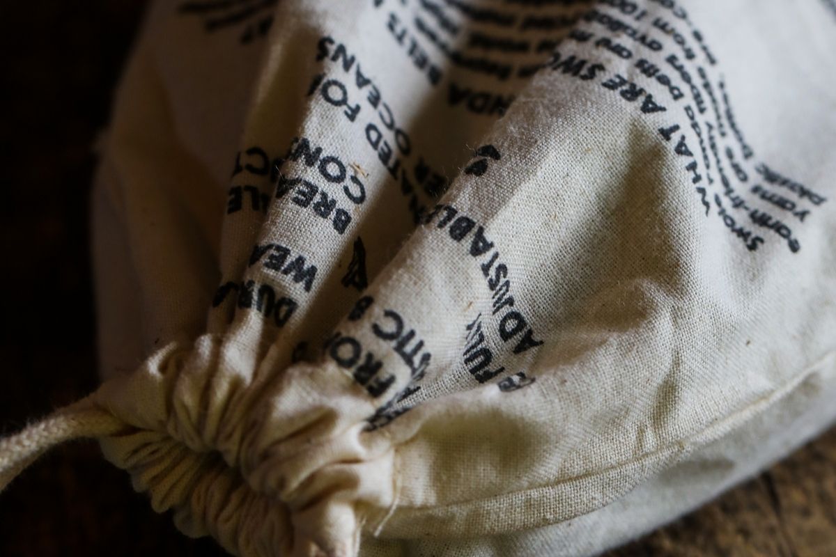 Recycled Woven Belt - Navy Fine Weave