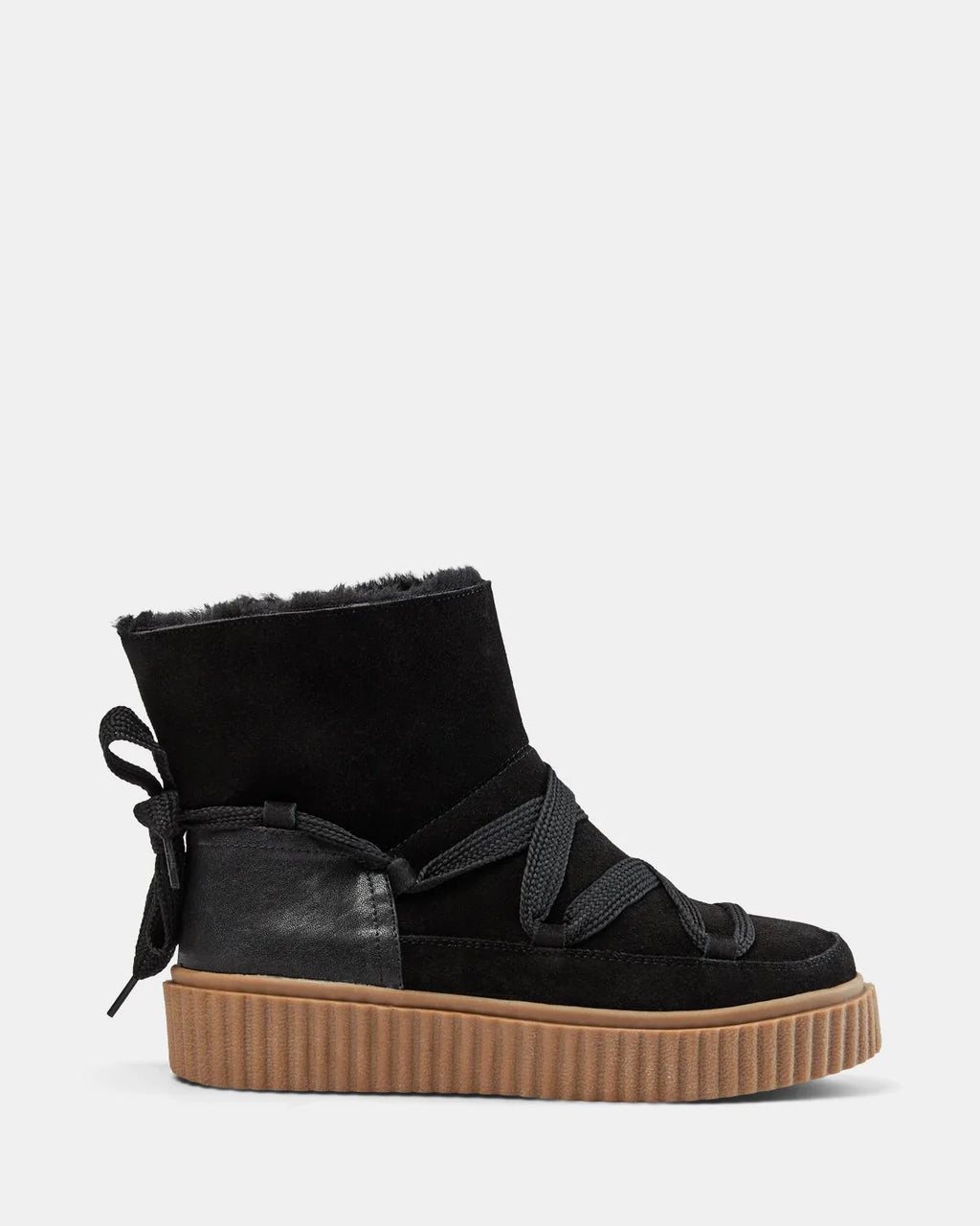 Black Suede Winter Boots