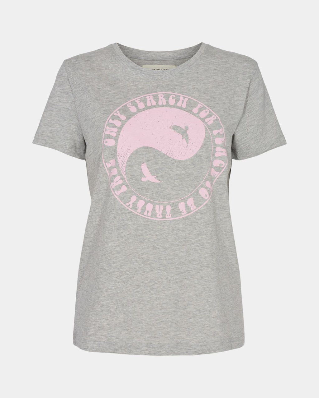 Grey Melange Peace T-Shirt