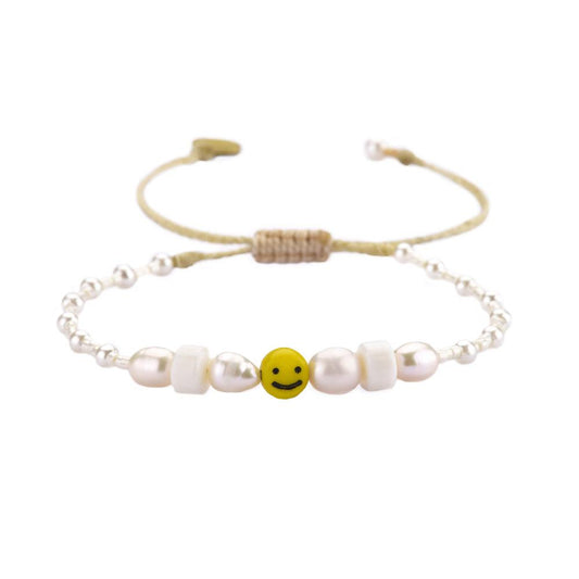 Smiley beaded bracelet - Mishky