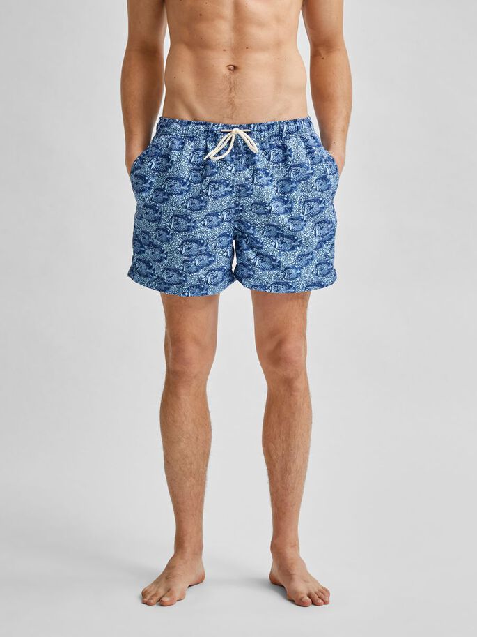 Fish printed swimshorts