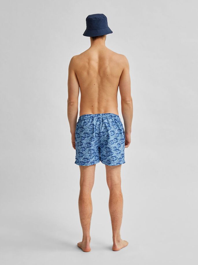 Fish printed swimshorts