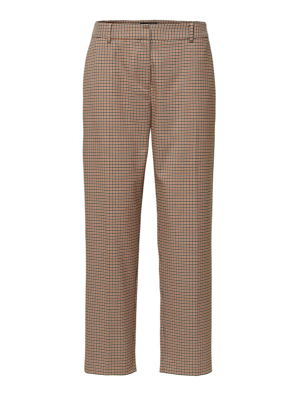 CROPPED CHECKED TROUSERES