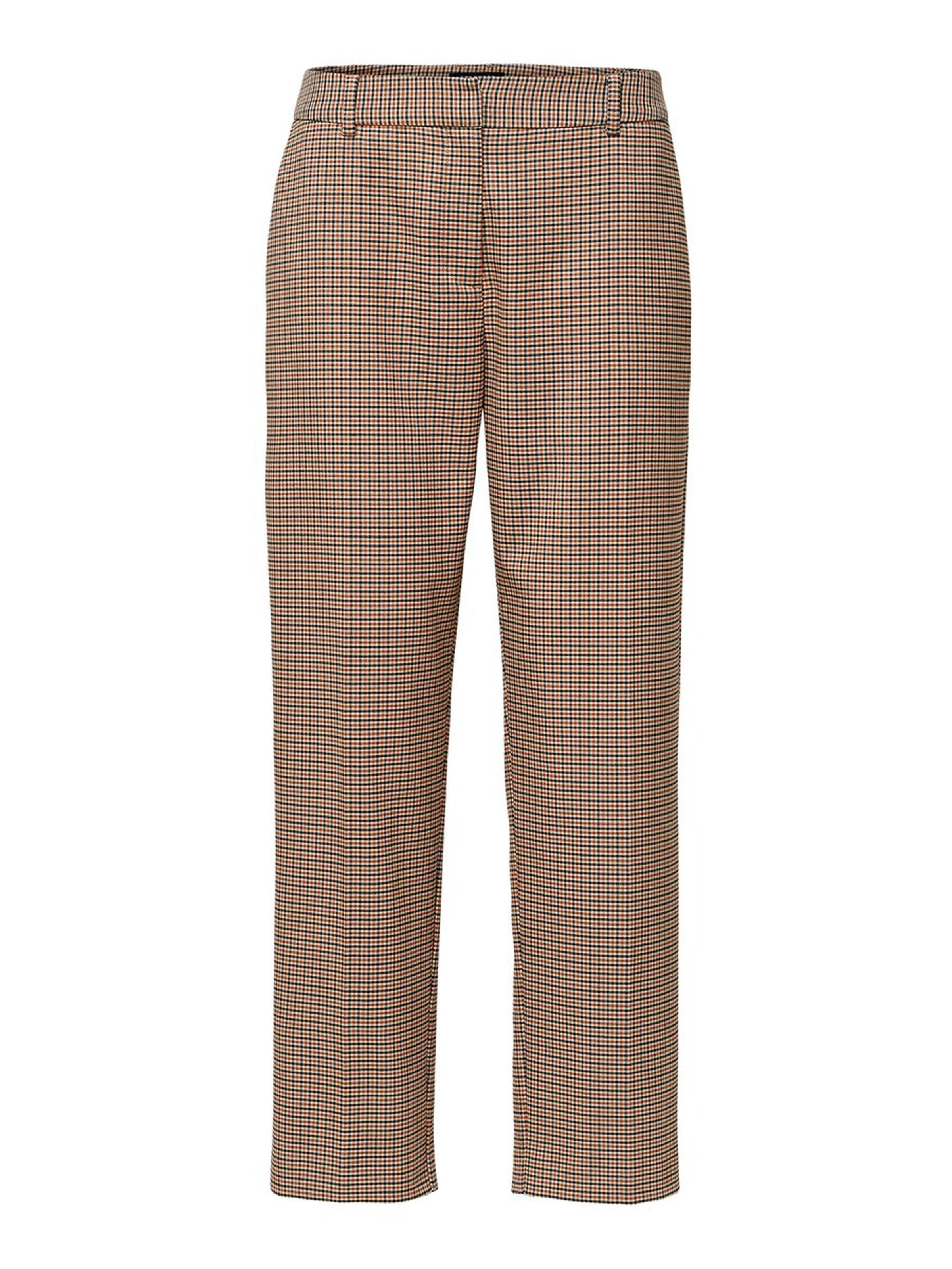 CROPPED CHECKED TROUSERES