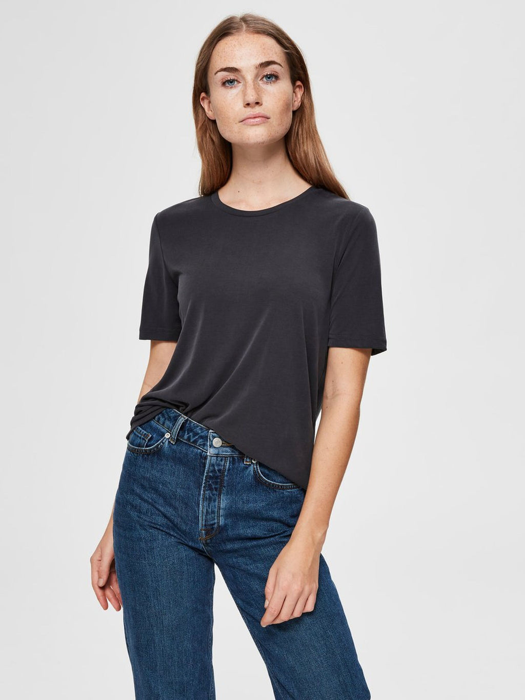 MODAL SS T-SHIRT - Black