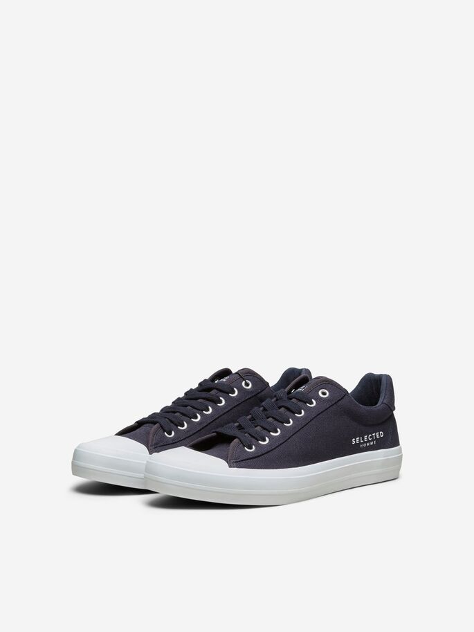 SLHSIMON Canvas Trainers - Dark Navy