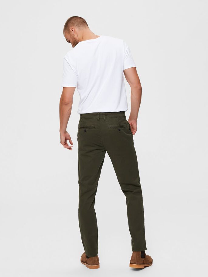 Forest green chino sales pants