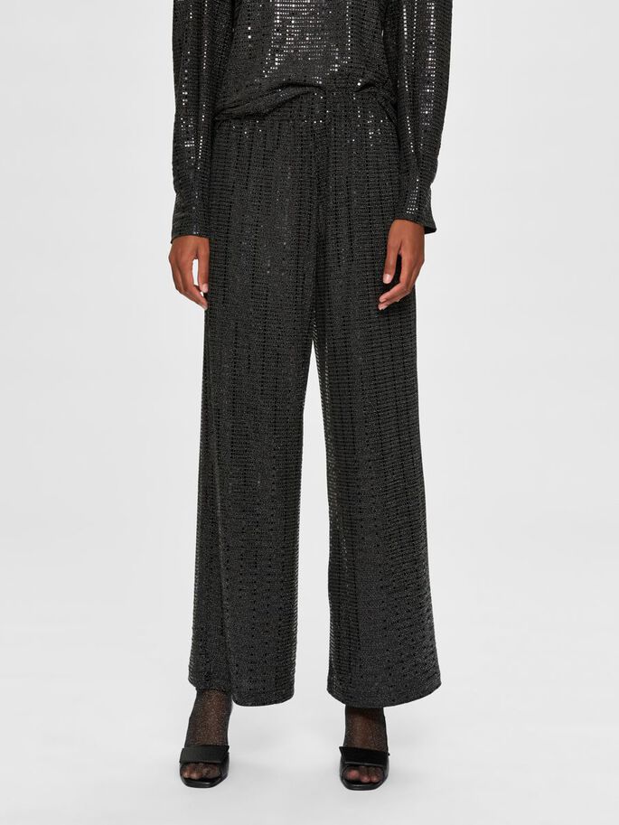 WIDE LEG SHIMMER PARTY TROUSERS