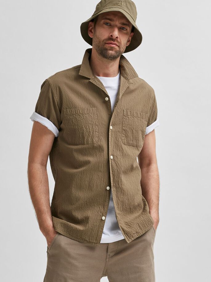 SEERSUCKER RESORT SS SHIRT