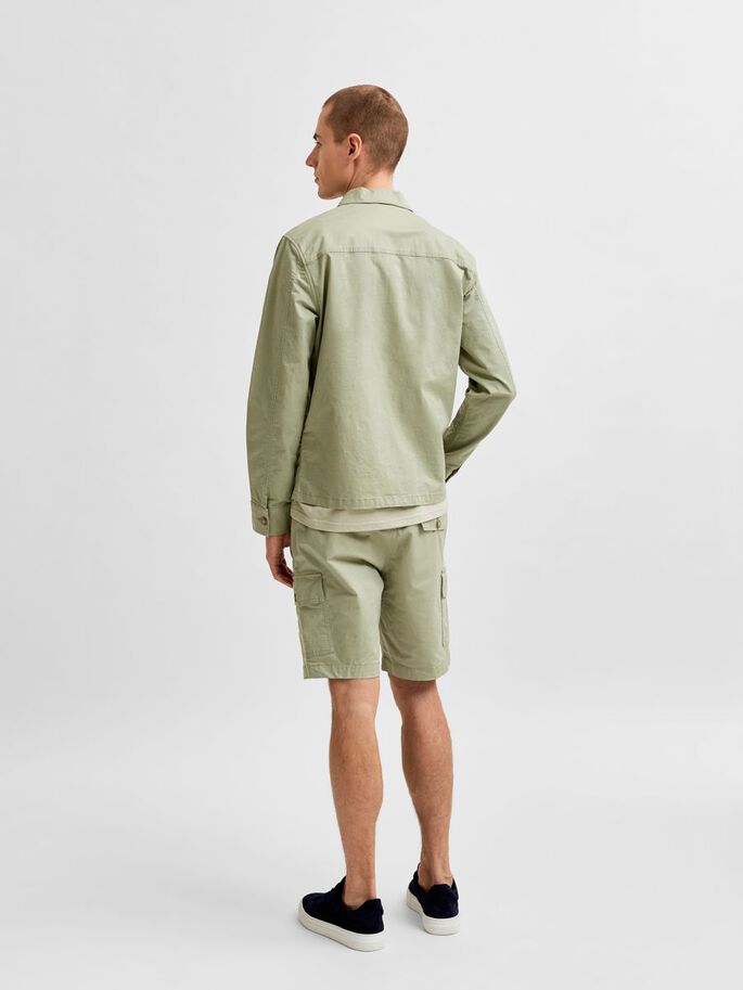 linen organic cotton shirt jacket