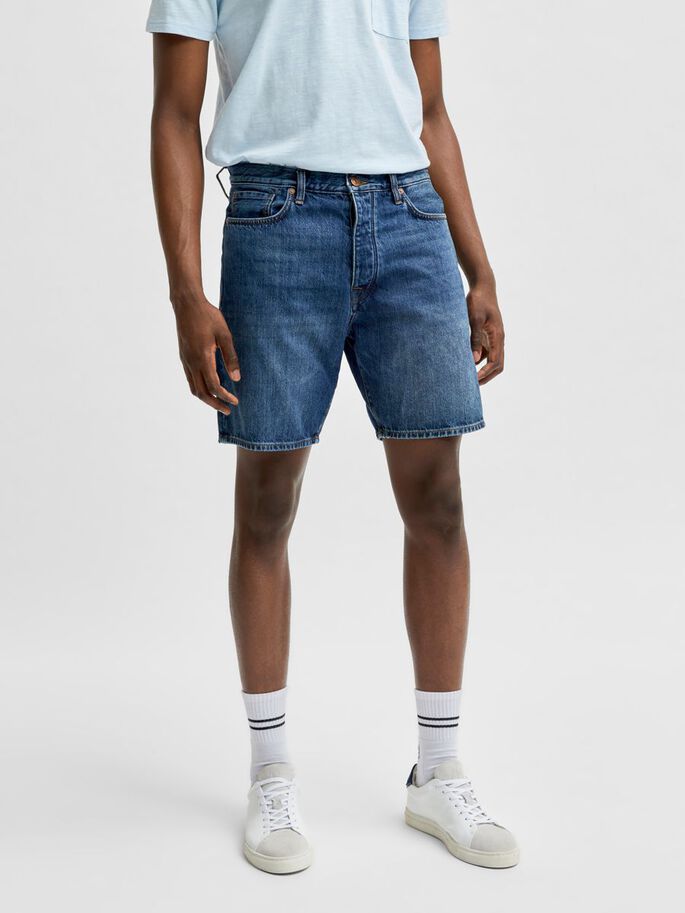 organic cotton comfort fit denim shorts