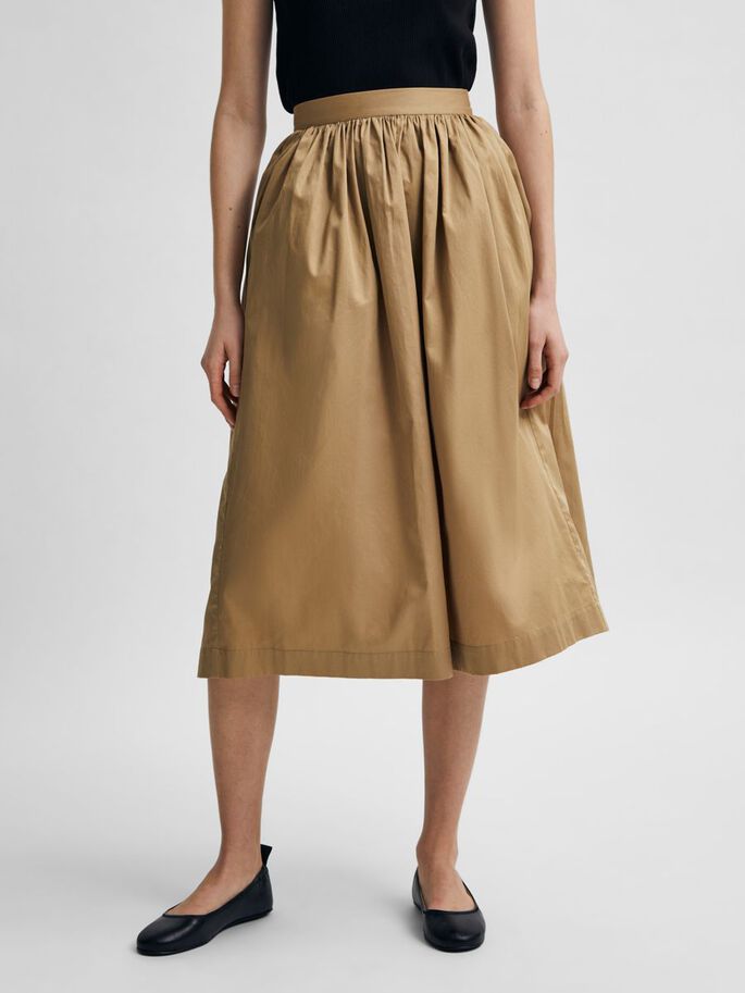 MID WAIST ORGANIC COTTON SKIRT