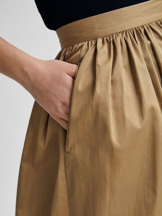 MID WAIST ORGANIC COTTON SKIRT