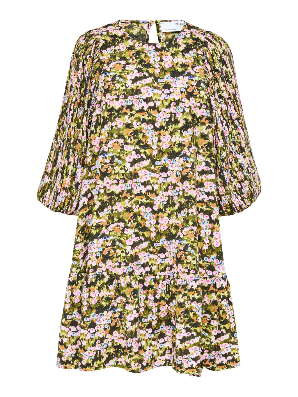 SLFEVIE PLISSE LS DRESS