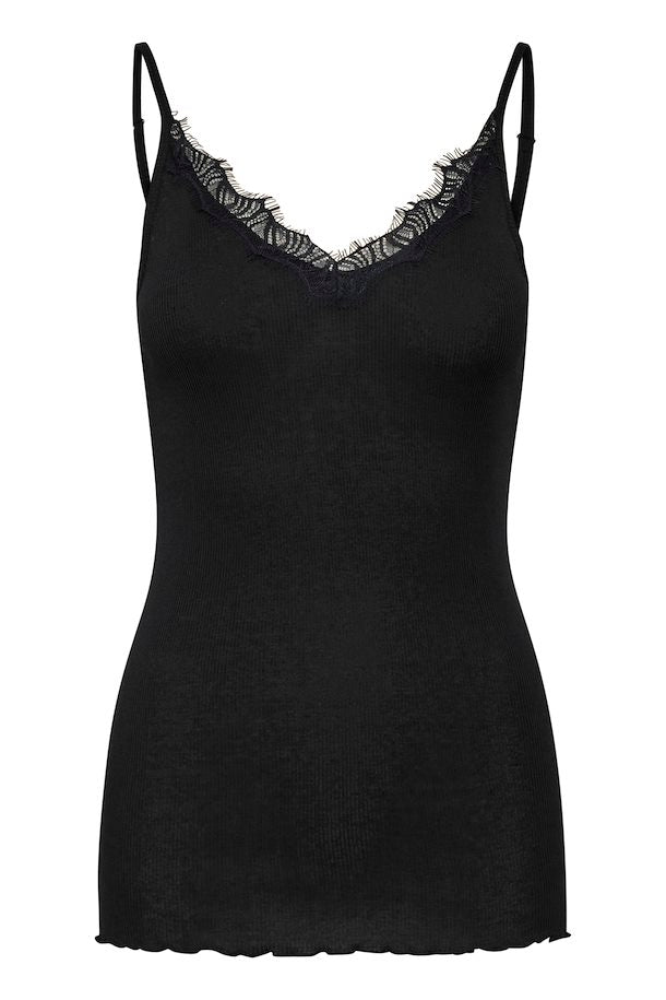 MayaSZ Strap Lace Top - Black