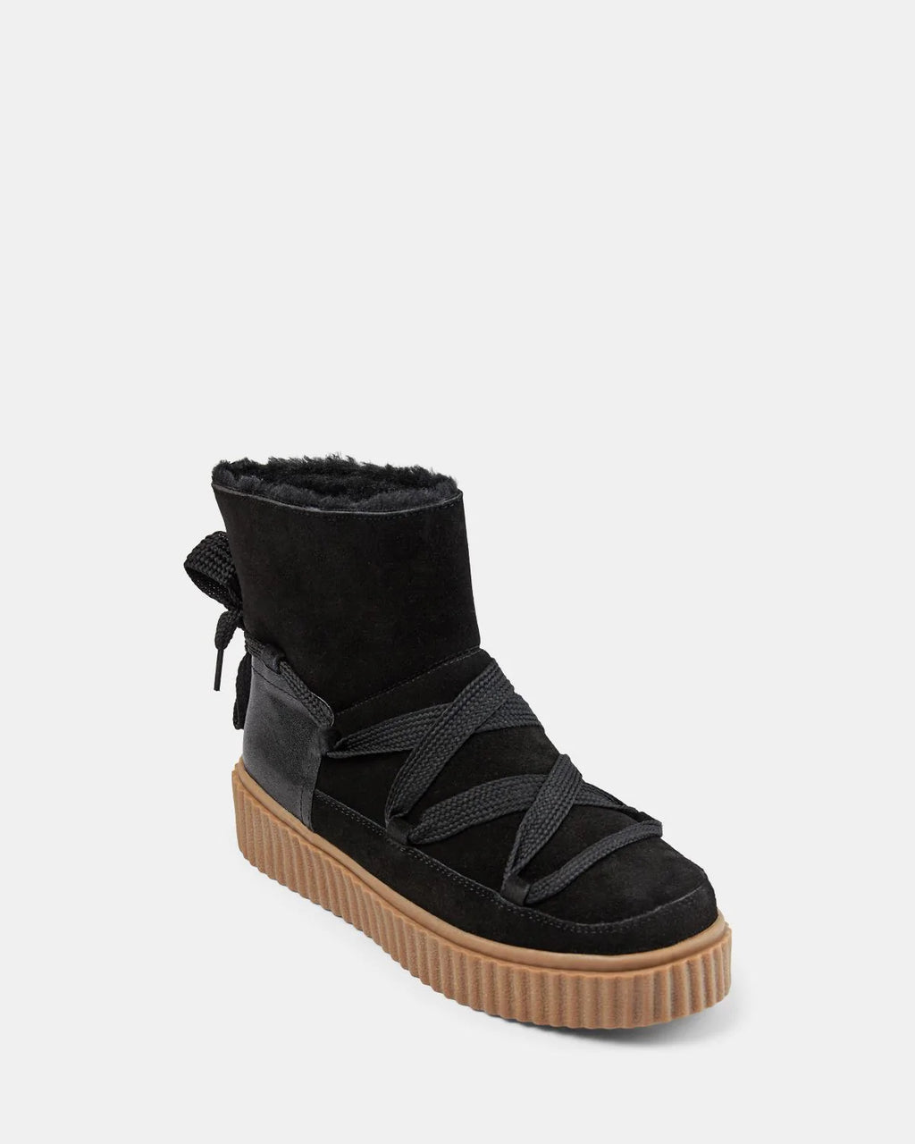 Black Suede Winter Boots