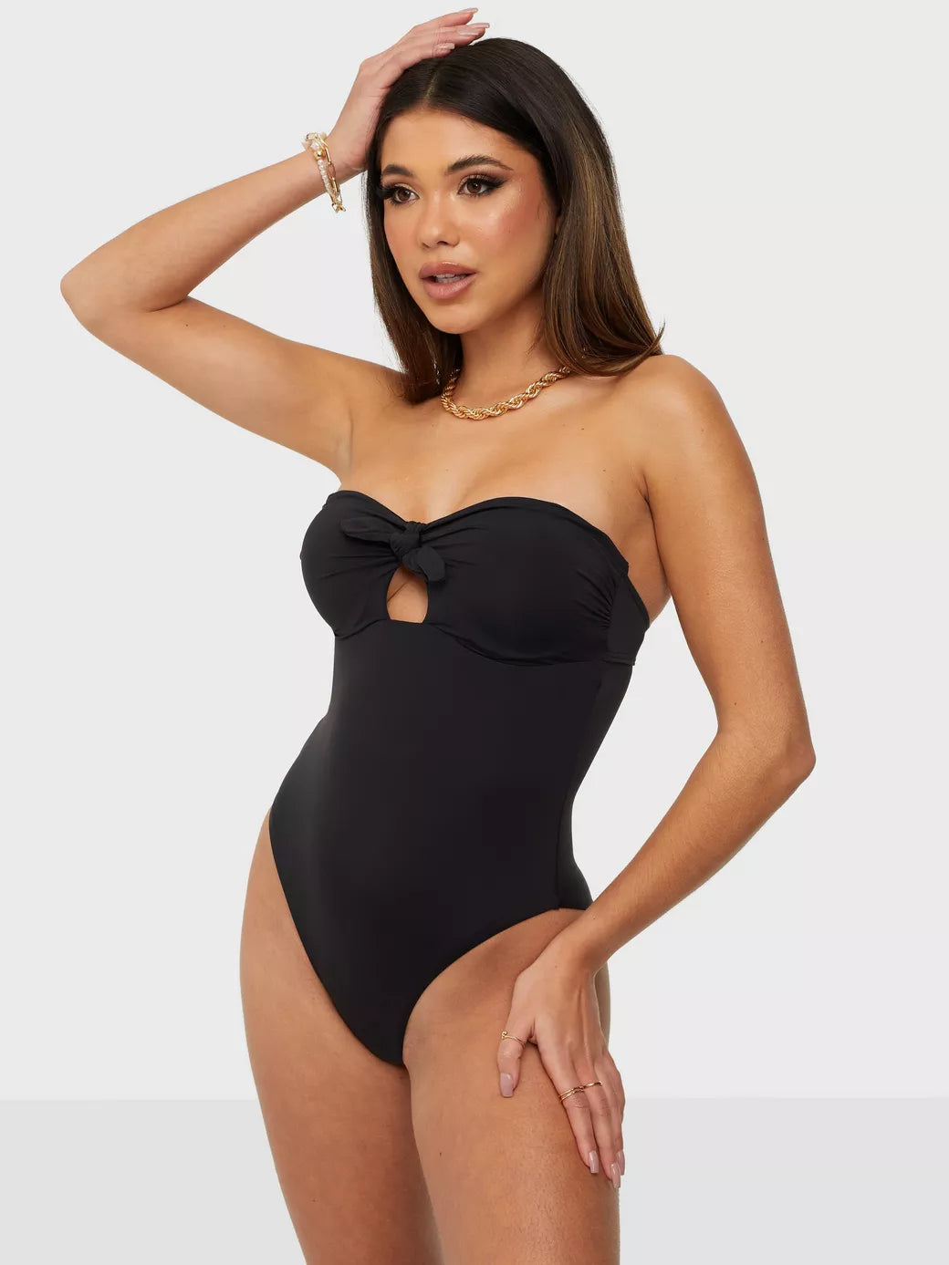 PCGISELLE SWIMSUIT - BLACK