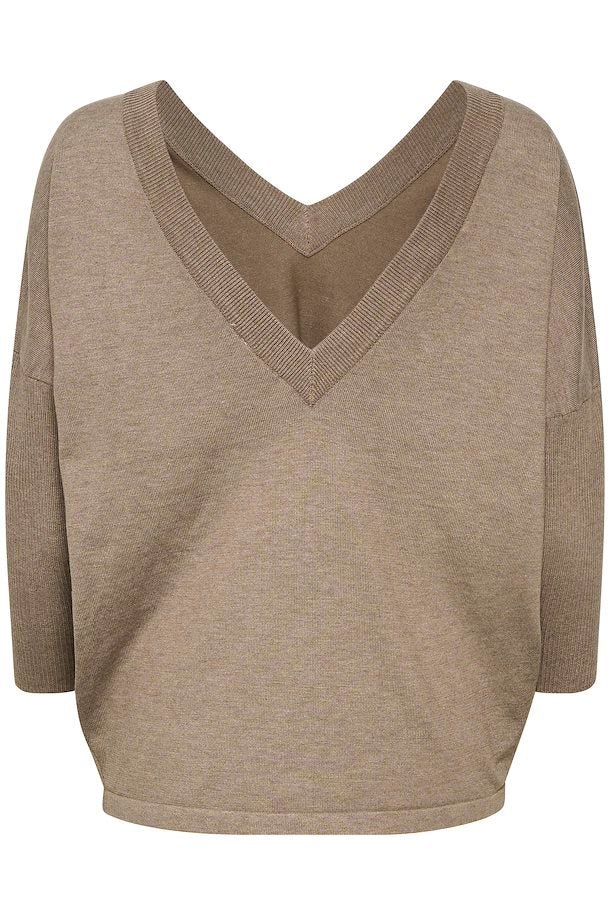 KilaSZ V-neck Pullover - Atmos Melange