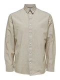 SLIM NEW-LINEN SHIRT - KELP