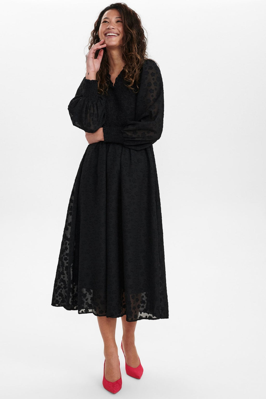 NUEDDY DRESS - Caviar