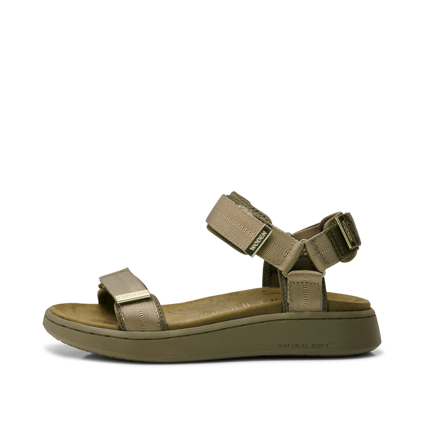 Line Sandals - Dark Olive